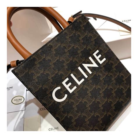 celine mini vertical cabas in triomphe canvas lisa|Celine Vertical Cabas Triomphe Mini White in Coated Canvas.